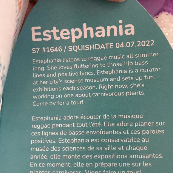 Squishmallows estephania butterfly stuffed plush - Picture 5 of 5